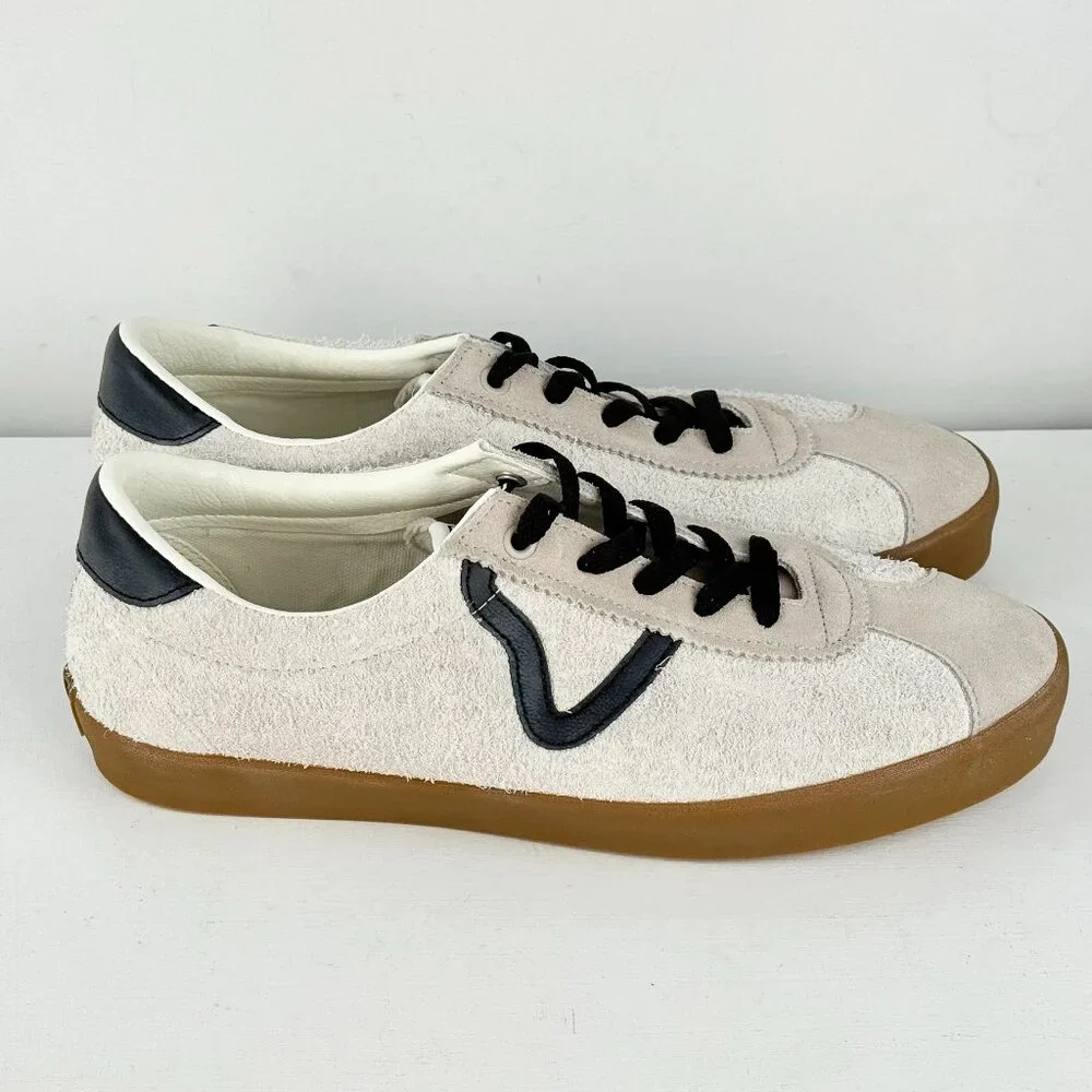 Men's 10.5, Women's 12 -VANS Sport Low Multi/ Marshmallow Gum Suede Sneaker